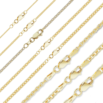Heavy Round Cable Bracelet in 18K Yellow Gold