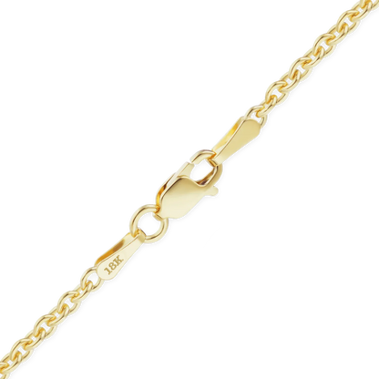 Heavy Round Cable Bracelet in 18K Yellow Gold