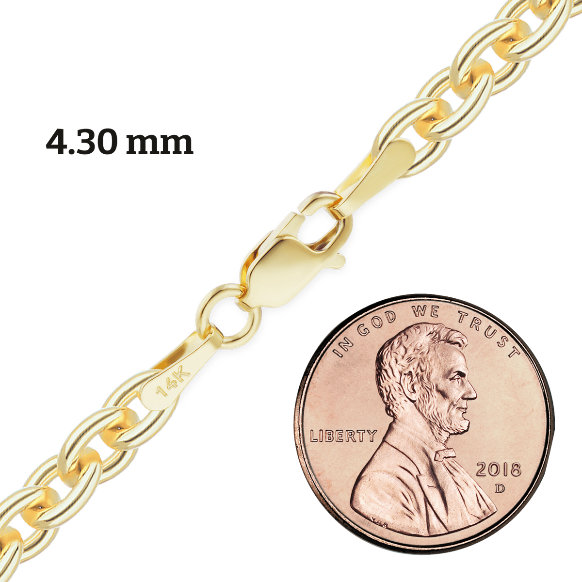 Heavy Round Cable Necklace