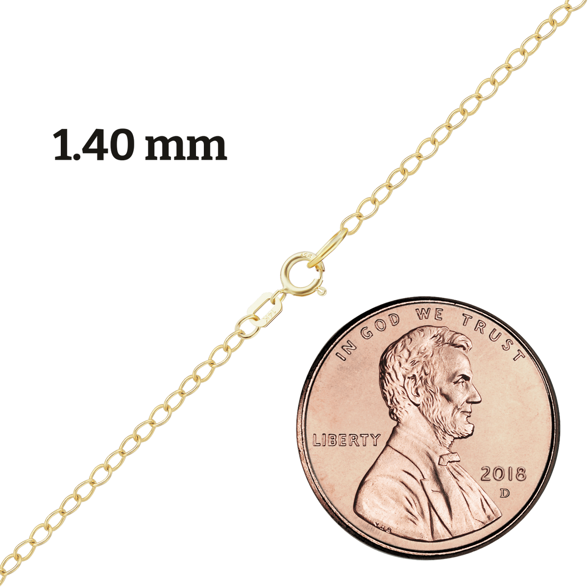 Light Round Cable Anklet