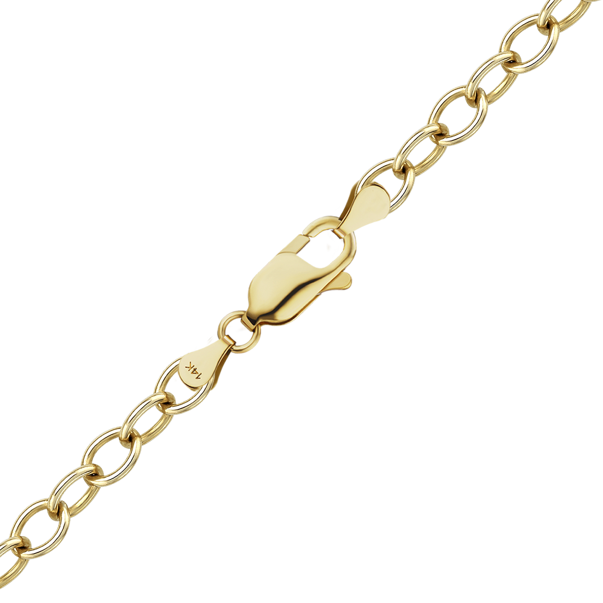 Light Round Cable Anklet