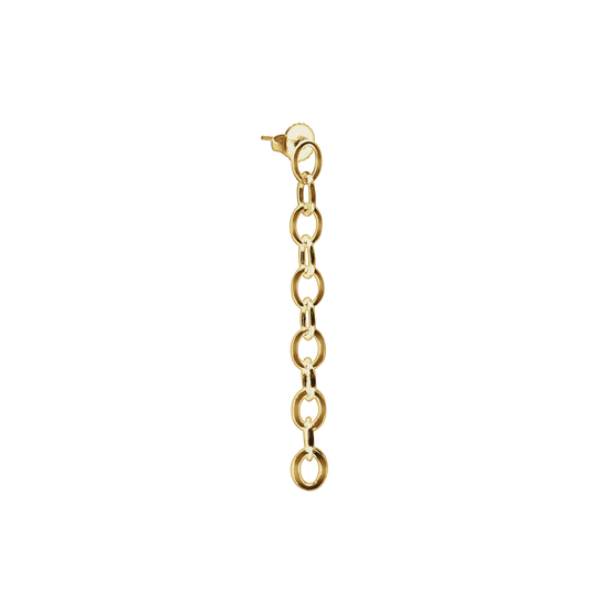 Light Round Cable Chain Earrings