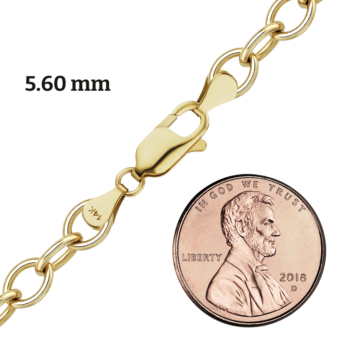 Light Round Cable Anklet