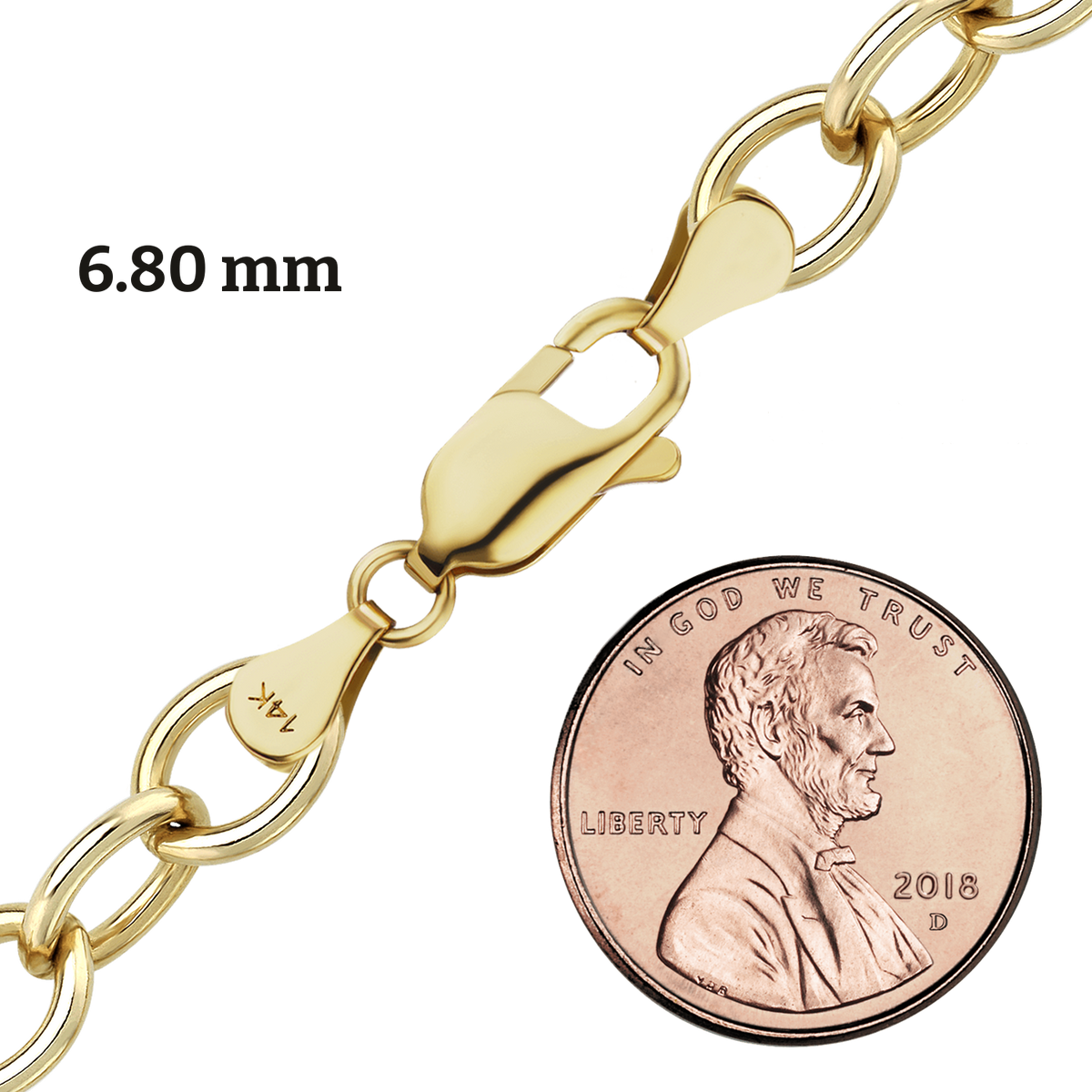 Light Round Cable Anklet