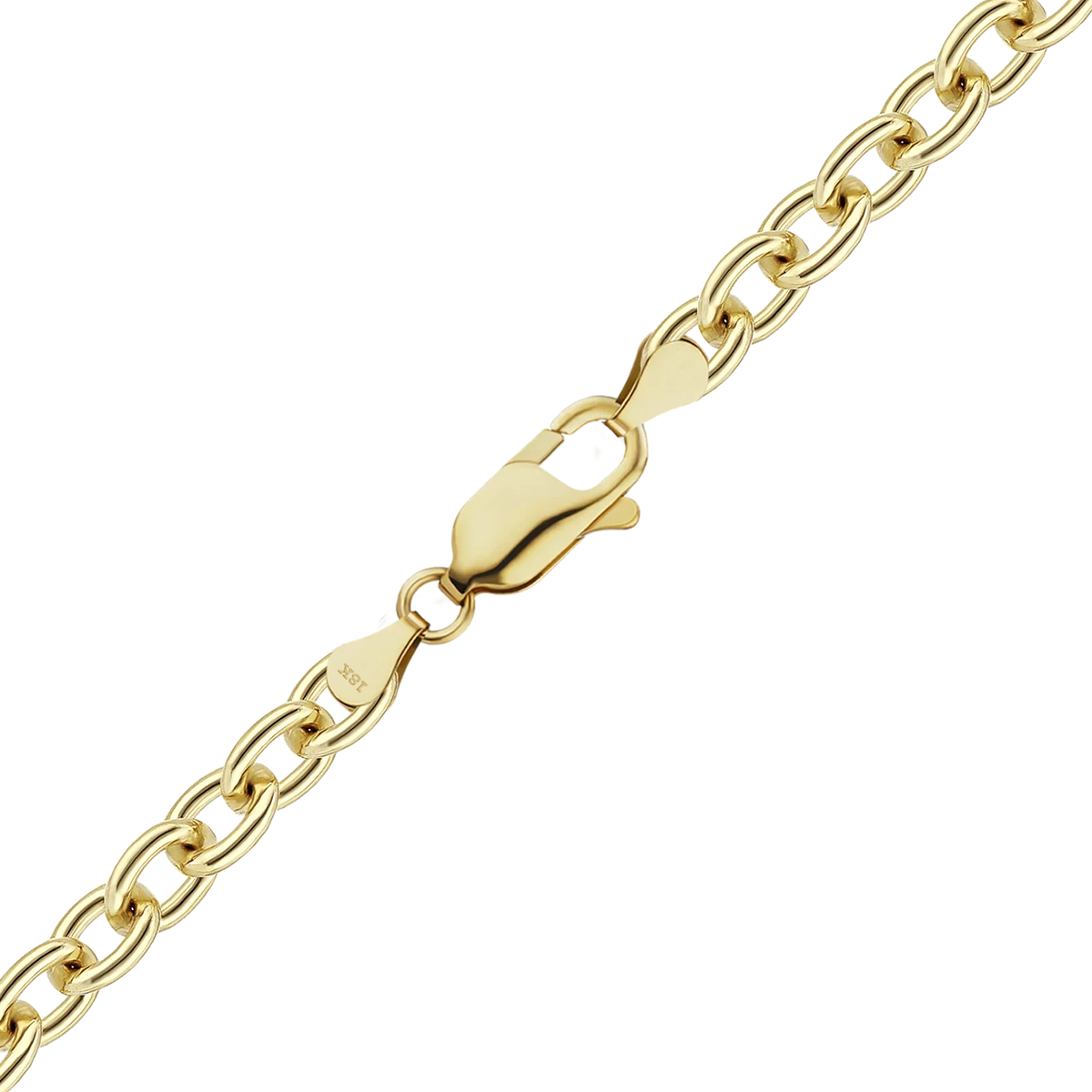 Medium Round Cable Bracelet in 18K Yellow Gold