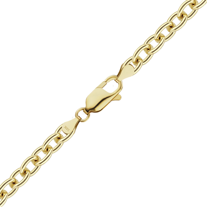 Medium Round Cable Bracelet in 18K Yellow Gold