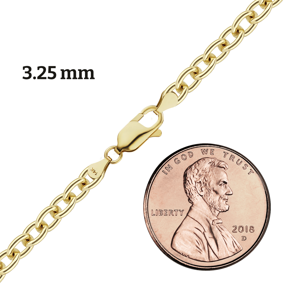 Medium Round Cable Necklace