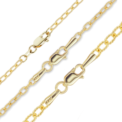 Textured Cable Bracelet in 14K yellow gold