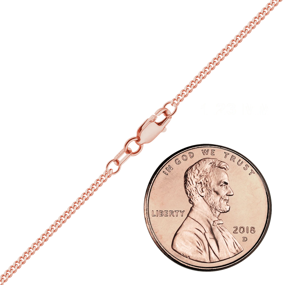 Classic Curb Necklace 14K Rose Gold