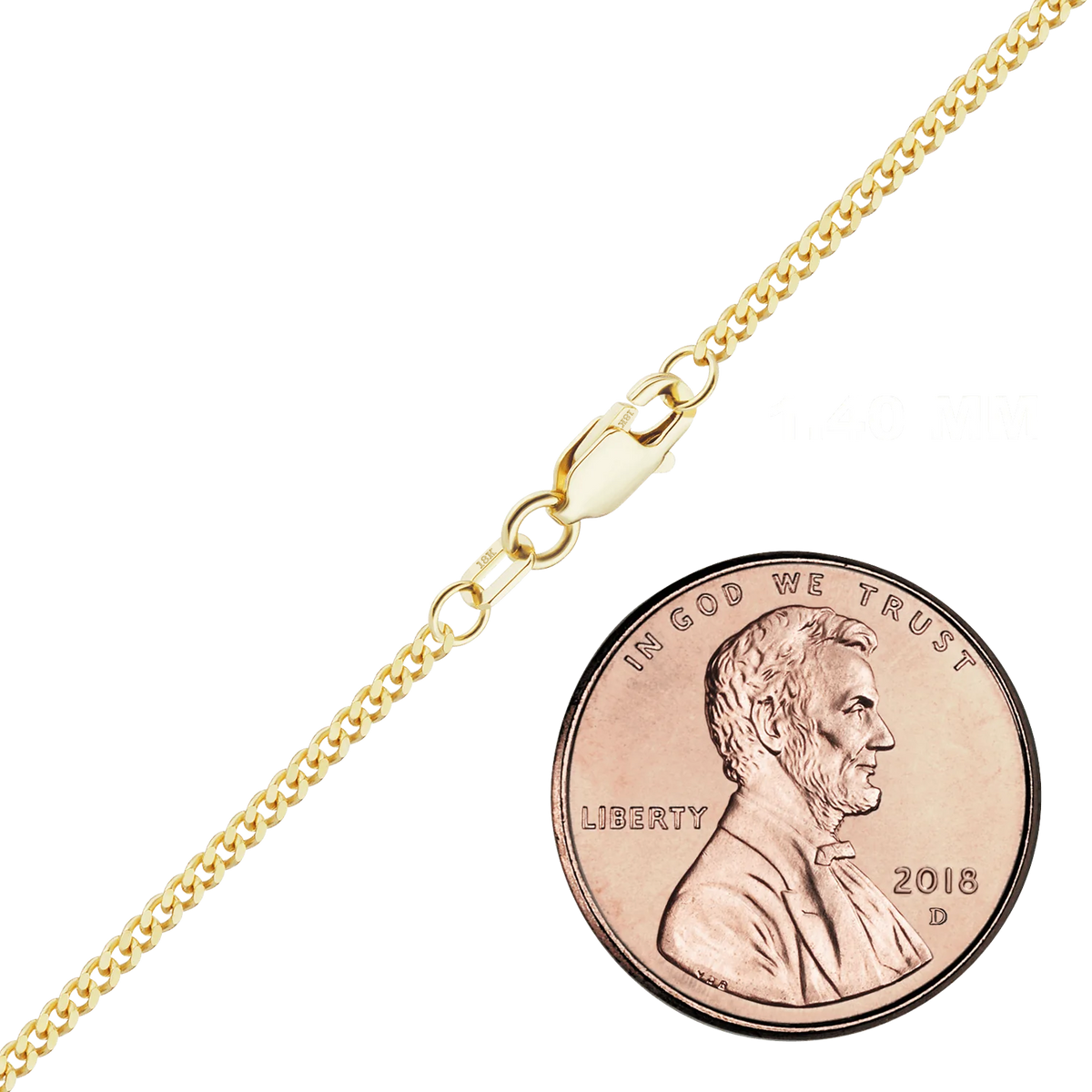 Classic Curb Bracelet in 18K Yellow Gold