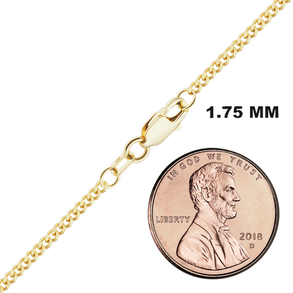 Classic Curb Necklace 18K Yellow Gold
