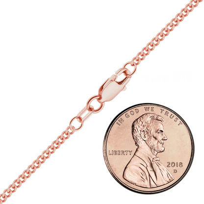 Classic Curb Necklace 14K Rose Gold
