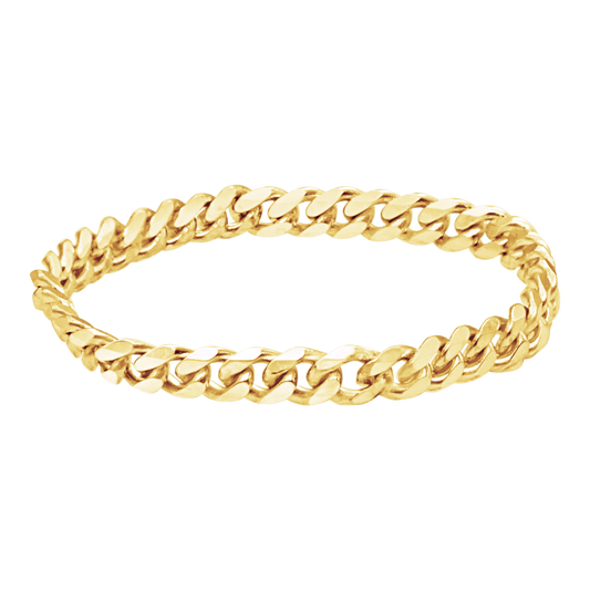 Solid Cuban Curb Chain Ring