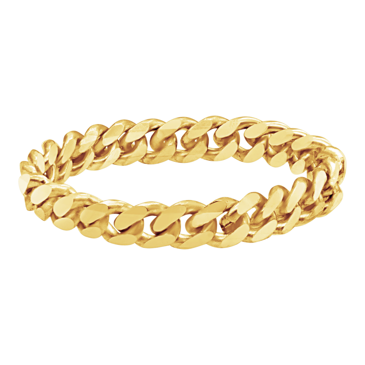 Solid Cuban Curb Chain Ring