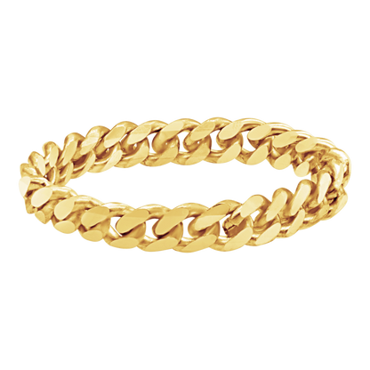Solid Cuban Curb Chain Ring