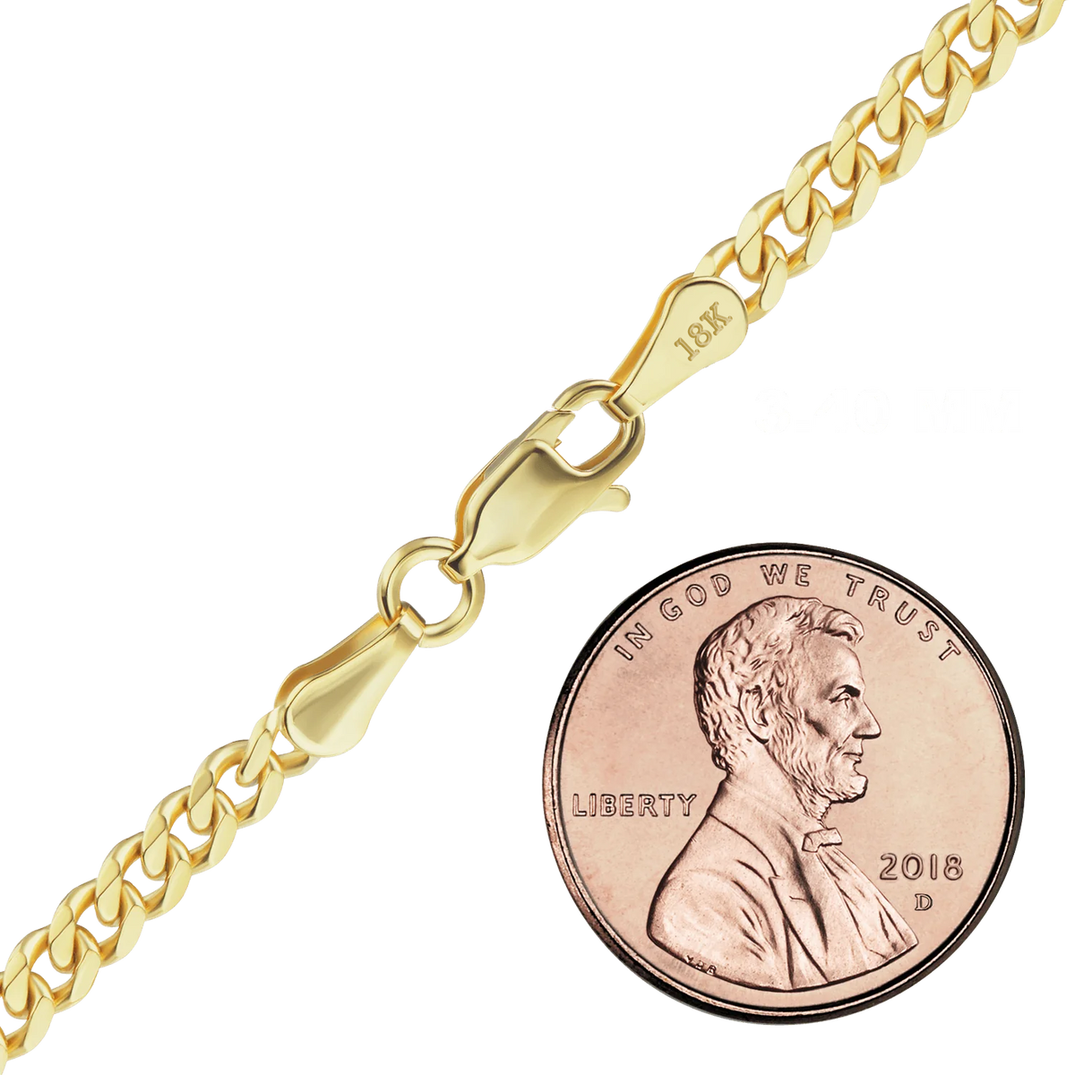 Classic Curb Bracelet in 18K Yellow Gold