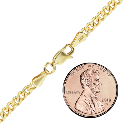 Classic Curb Bracelet in 18K Yellow Gold