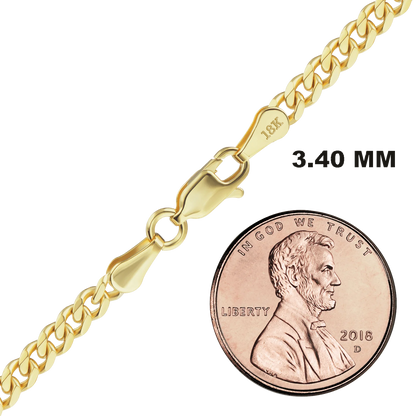 Classic Curb Necklace 18K Yellow Gold