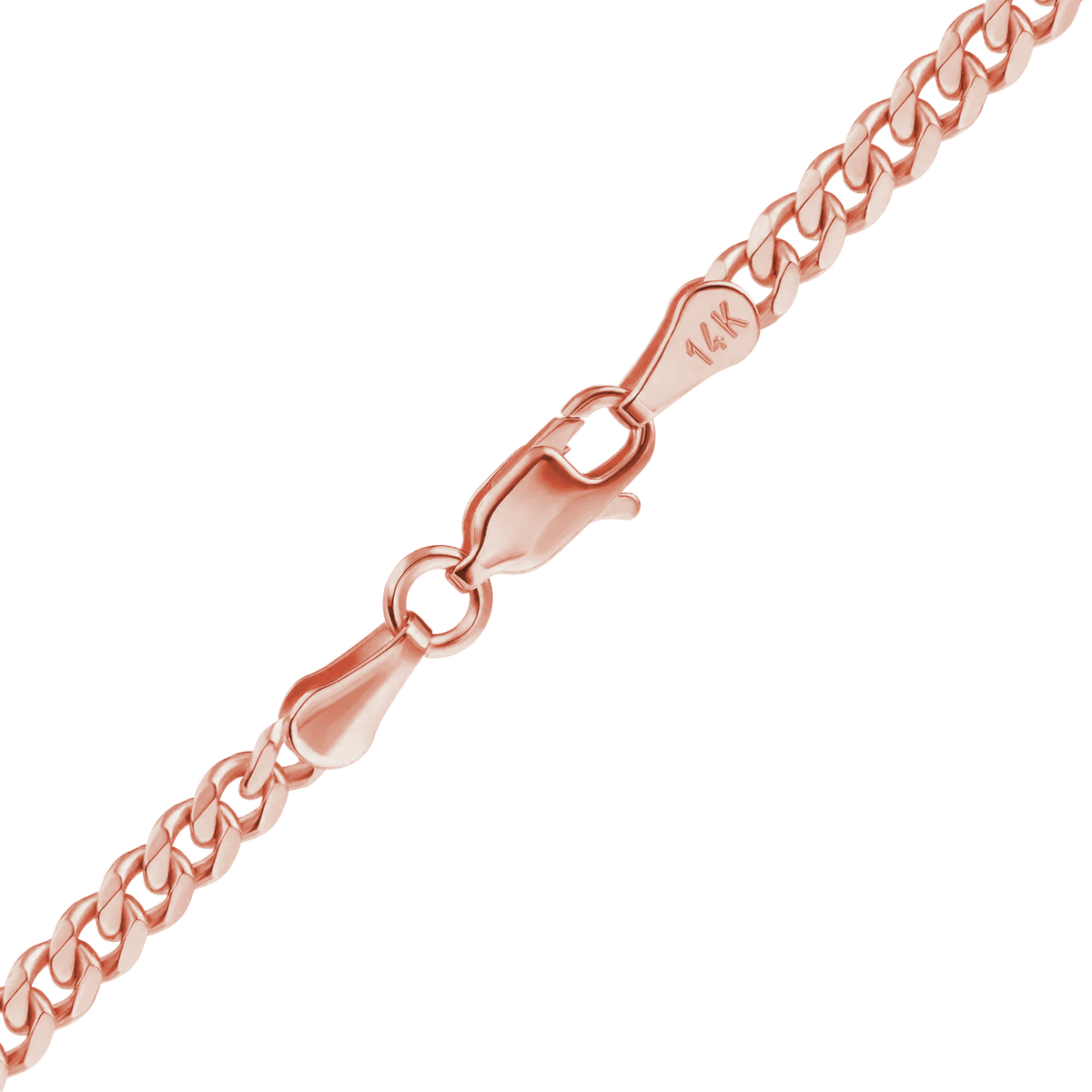 Classic Curb Bracelet in 14K Rose Gold