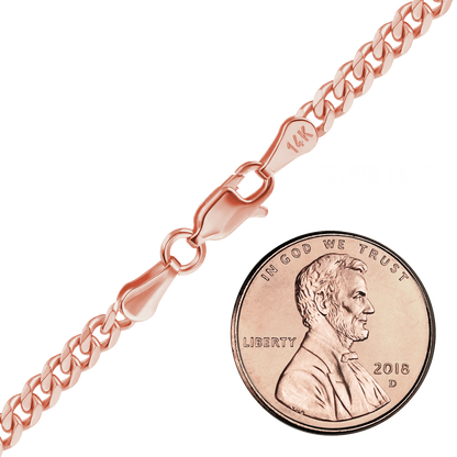 Classic Curb Necklace 14K Rose Gold