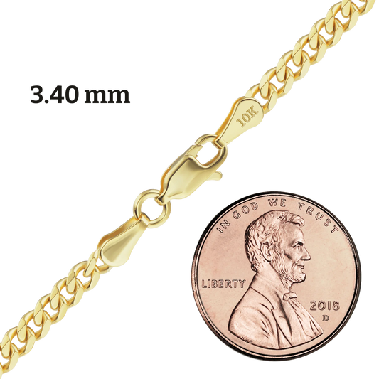 Curb Necklace, 10K Yellow Gold