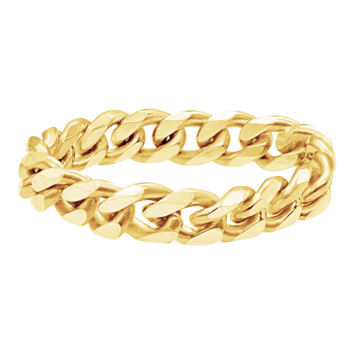 Solid Cuban Curb Chain Ring
