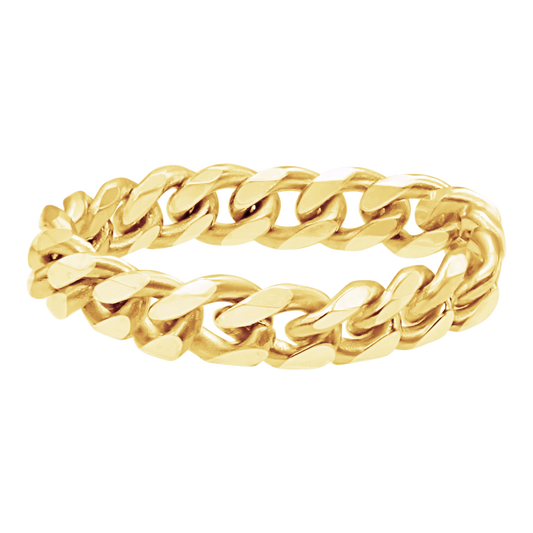 Solid Cuban Curb Chain Ring