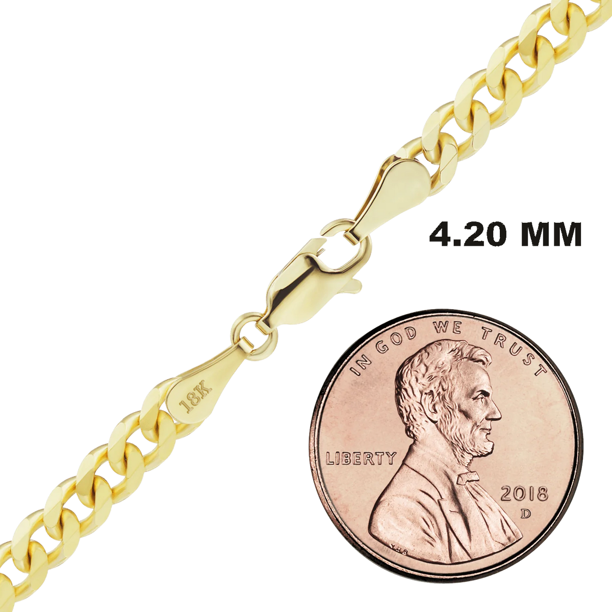 Classic Curb Necklace 18K Yellow Gold