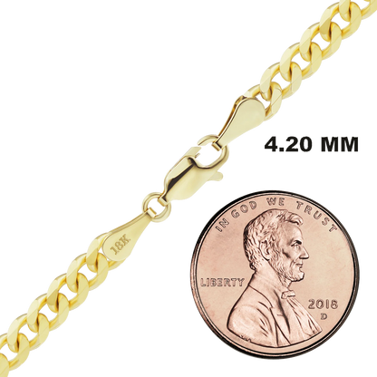 Classic Curb Necklace 18K Yellow Gold