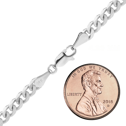 Classic Curb Bracelet in 14K White Gold
