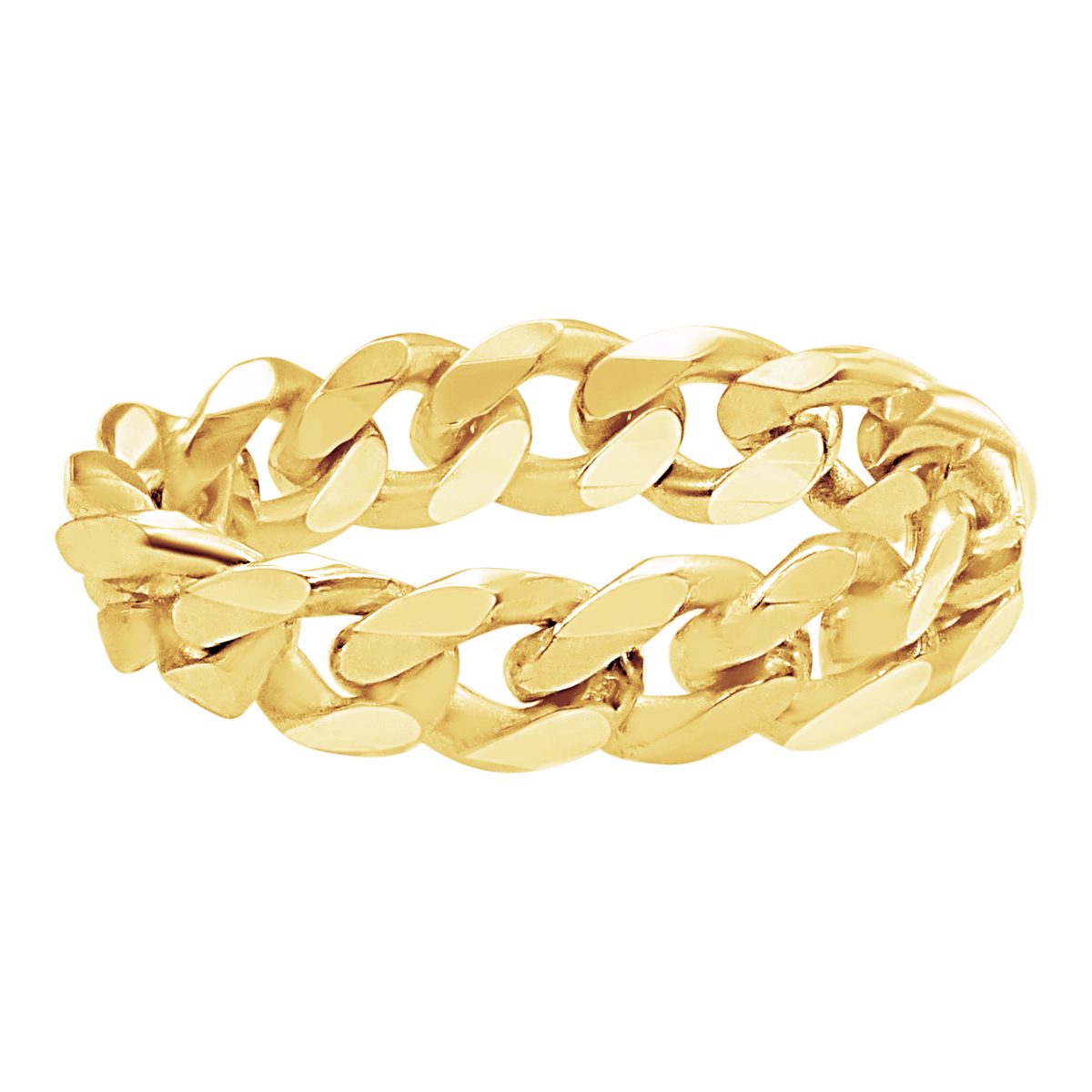 Solid Cuban Curb Chain Ring