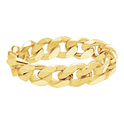Solid Cuban Curb Chain Ring