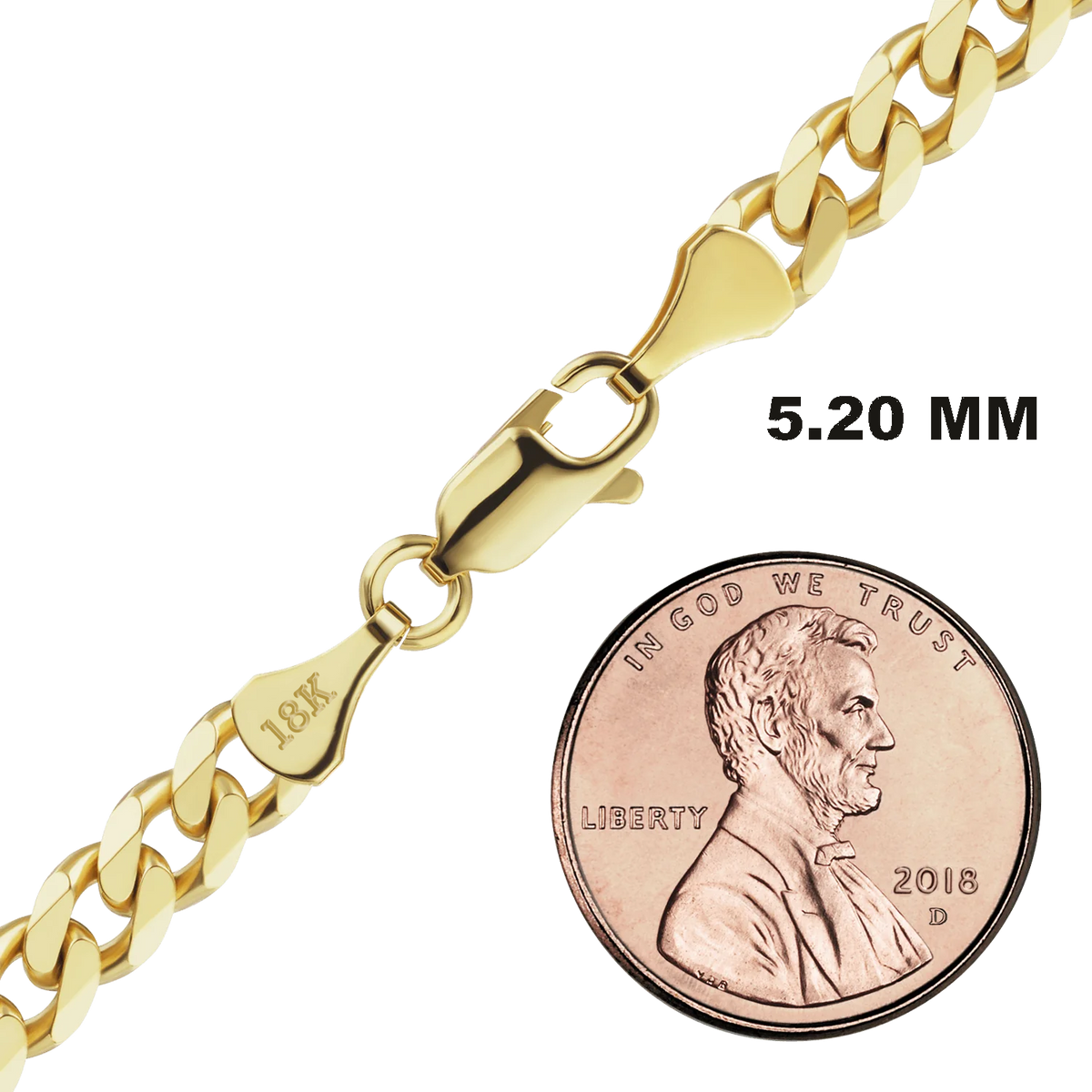 Classic Curb Necklace 18K Yellow Gold