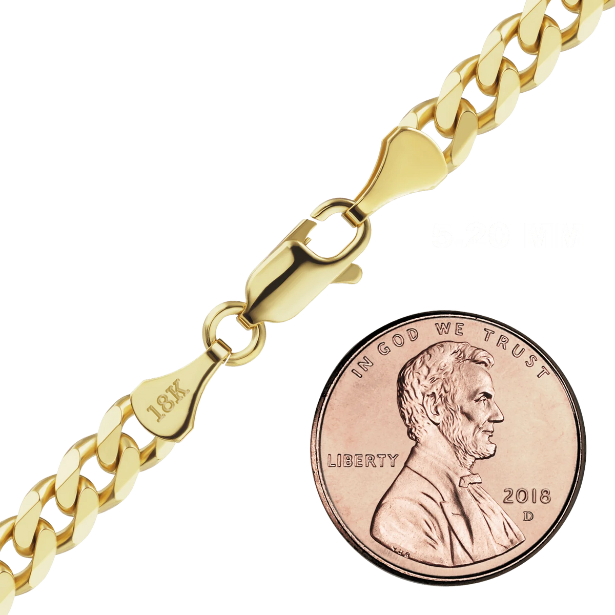 Classic Curb Bracelet in 18K Yellow Gold