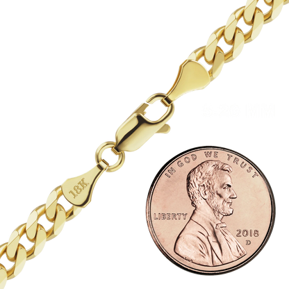 Classic Curb Bracelet in 18K Yellow Gold