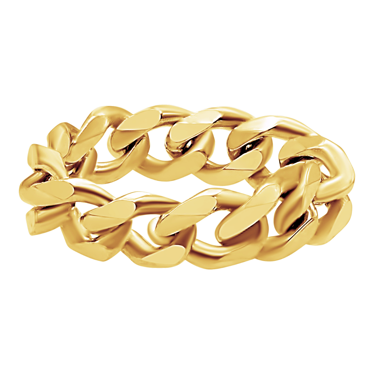 Solid Cuban Curb Chain Ring