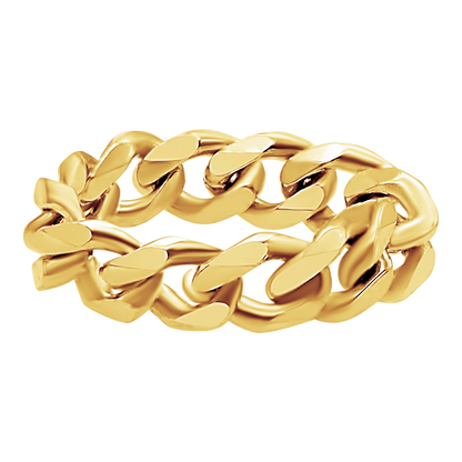 Solid Cuban Curb Chain Ring