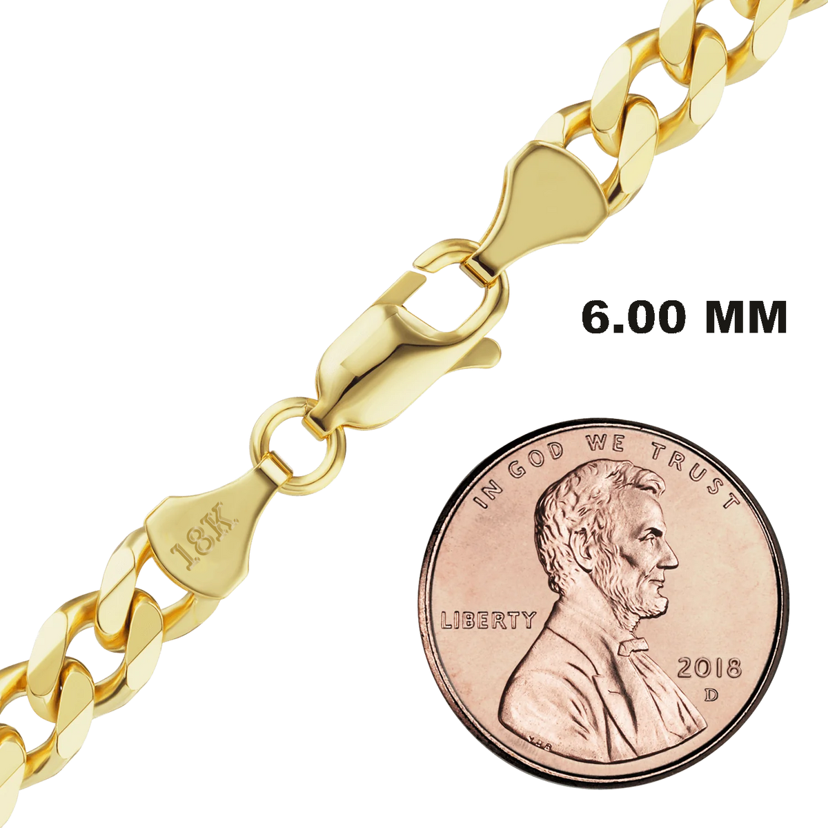 Classic Curb Necklace 18K Yellow Gold