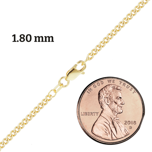 Semi-Solid Curb Necklace