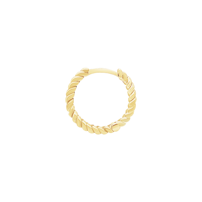 Hoop Earrings with Rope Design