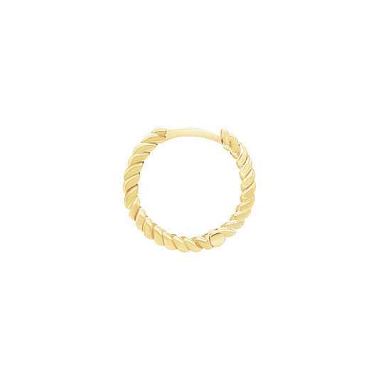 Hoop Earrings with Rope Design