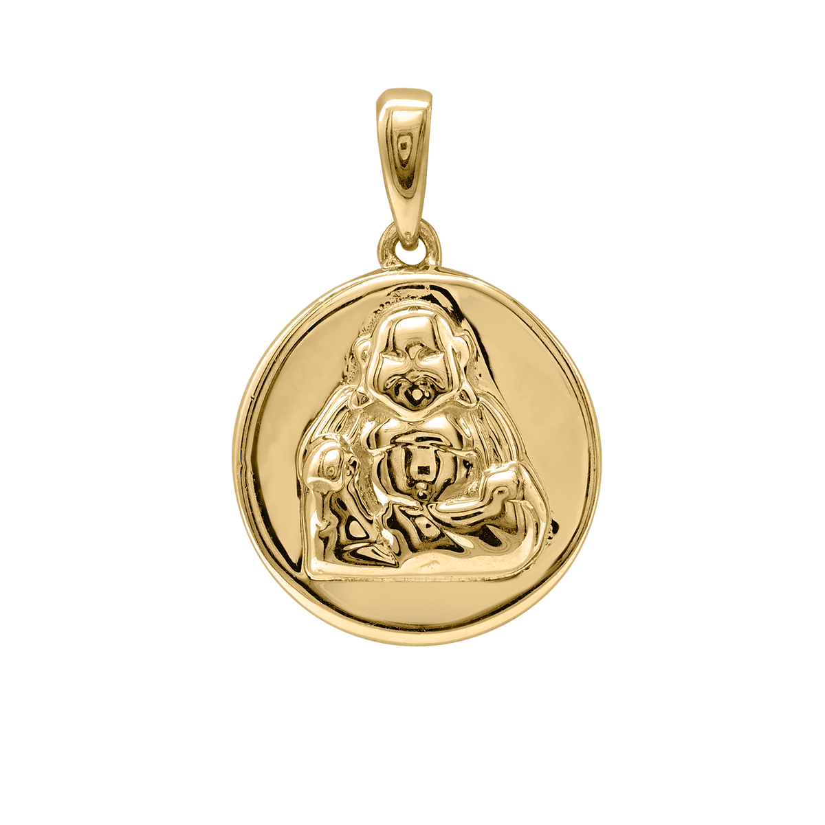 Buddha Pendant in 14K yellow gold
