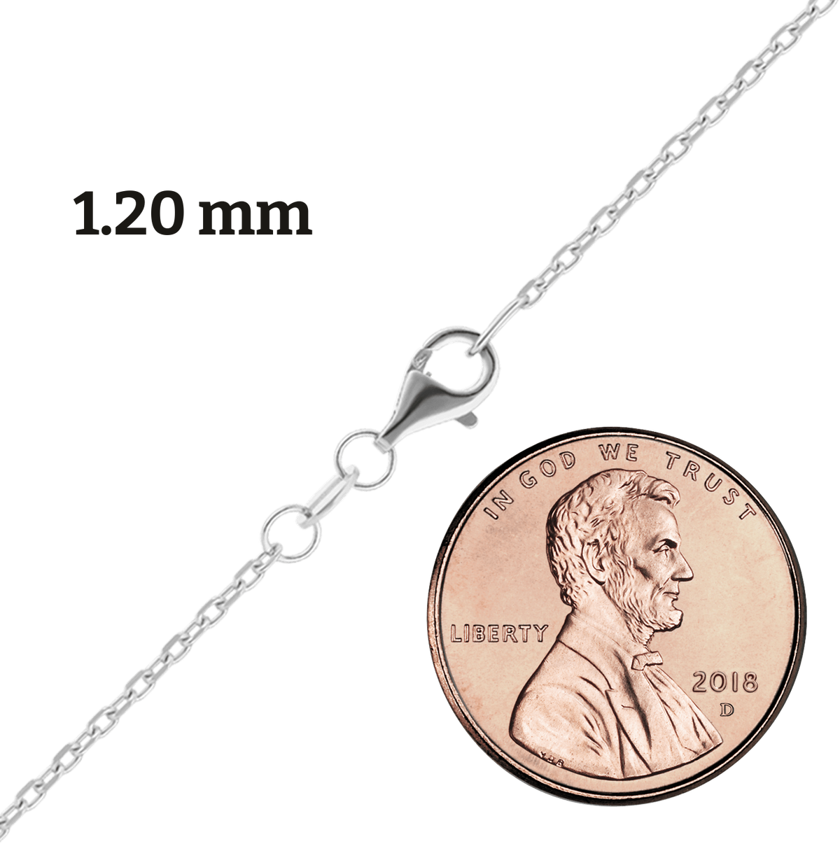 Diamond Cut Cable Necklace