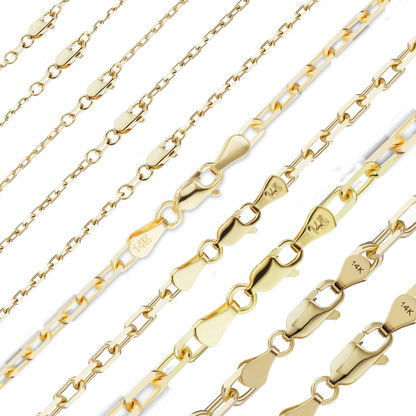 Elongated Diamond Cut Cable Bracelet