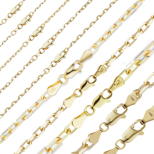 Elongated Diamond Cut Cable Bracelet