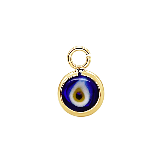 Evil Eye Pendant, 14K Yellow Gold