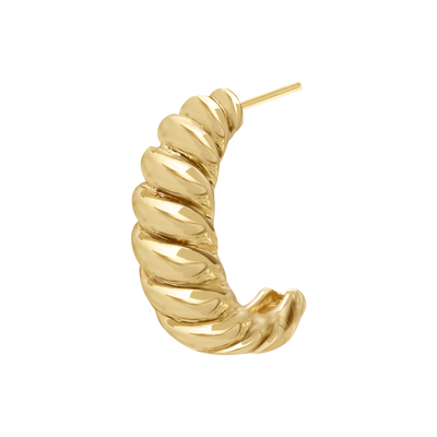 Croissant-Ohrringe aus 14-karätigem Gold