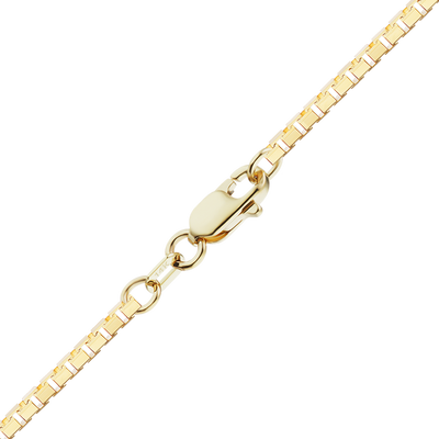 Diamond Cut Venetian Box Bracelet in 14K yellow gold