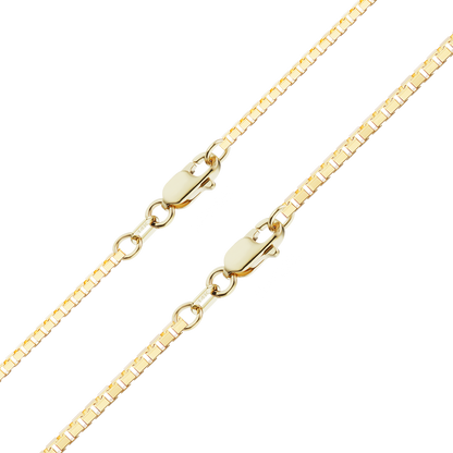 Diamond Cut Venetian Box Bracelet in 14K yellow gold