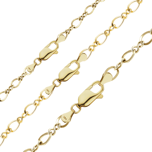 Figure Eight Bracelet in 14K yellow gold